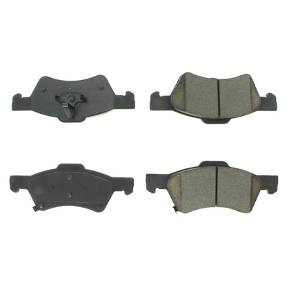 Centric Parts Disc Brake Pad Set Semi-Metallic with Posi Quiet for 2001-2007 Chrysler Town & Country, Voyager 2003, Voyager 2005-2006, Dodge Caravan, Grand Caravan 104.08570