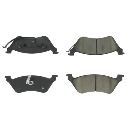 Centric Parts Disc Brake Pad Set Semi-Metallic Posi Quiet for 2001-2007 Chrysler Town & Country, Dodge Caravan 104.08580