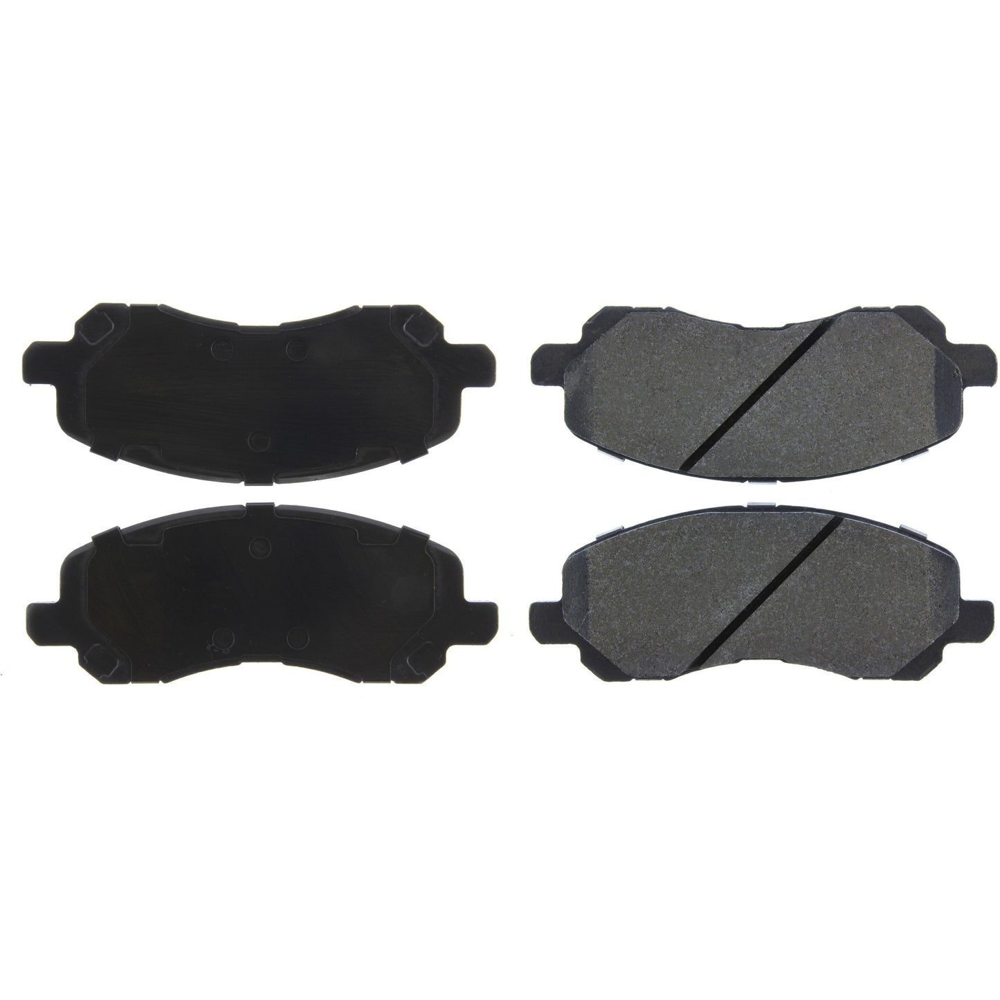 Centric Parts Disc Brake Pad Set Semi-Metallic Posi Quiet for 2001-2017 Chrysler Sebring Dodge Avenger Caliber Stratus Jeep Compass Patriot Mitsubishi ASX Eclipse Galant Lancer 104.08660