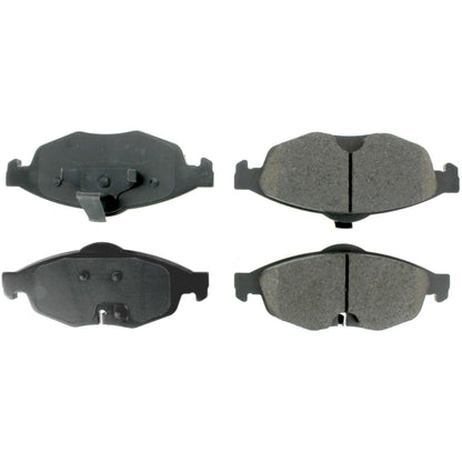 Centric Parts Disc Brake Pad Set Semi-Metallic with Posi Quiet for 2010-2001 Chrysler Cirrus, 2006-2001 Sebring & Dodge Stratus 104.08690