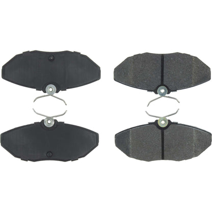 Centric Parts Disc Brake Pad Set Posi Quiet Semi-Metallic with Hardware for 2005-2003 Jaguar S-Type 2005-2004 Vanden Plas 2004 XJ8 104.09440