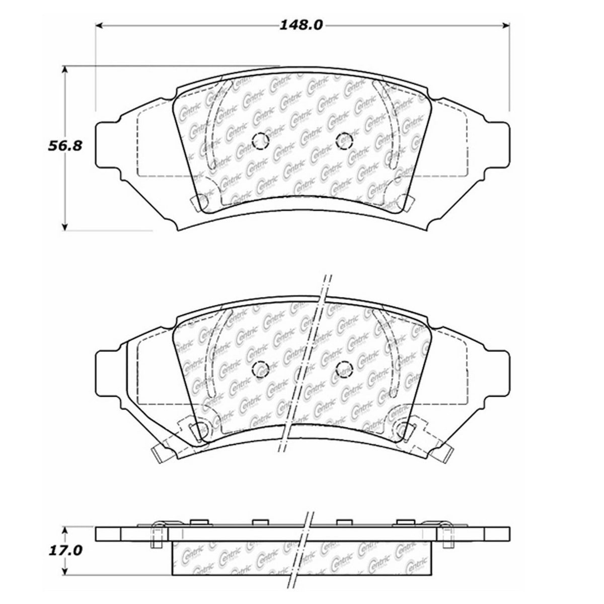 Centric Parts Disc Brake Pad Set 104.10000