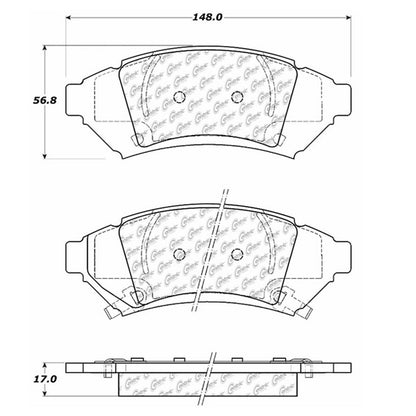 Centric Parts Disc Brake Pad Set 104.10000