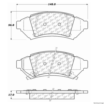 Centric Parts Disc Brake Pad Set 104.10000