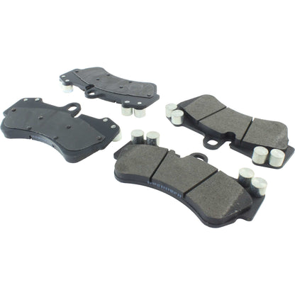 Centric Parts Disc Brake Pad Set Semi-Metallic with Posi Quiet for 2018-2013 Mercedes-Benz G63 AMG, 2016 G65 AMG, 2017 G550; 2006-2004 Porsche Cayenne, 2010-2008 Cayenne; 2007-2004 Volkswagen Touareg