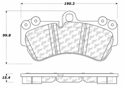 Centric Parts Disc Brake Pad Set Semi-Metallic with Posi Quiet for 2018-2013 Mercedes-Benz G63 AMG, 2016 G65 AMG, 2017 G550; 2006-2004 Porsche Cayenne, 2010-2008 Cayenne; 2007-2004 Volkswagen Touareg