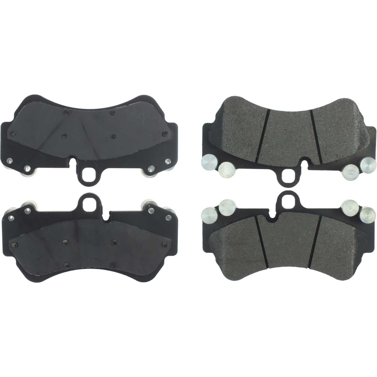 Centric Parts Disc Brake Pad Set Semi-Metallic with Posi Quiet for 2018-2013 Mercedes-Benz G63 AMG, 2016 G65 AMG, 2017 G550; 2006-2004 Porsche Cayenne, 2010-2008 Cayenne; 2007-2004 Volkswagen Touareg