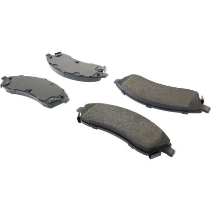 Centric Parts Disc Brake Pad Set Semi-Metallic with Posi Quiet for 2007-2006 Cadillac CTS 2009-2004 SRX 2008-2005 STS 2005-2004 Pontiac Bonneville 104.10190