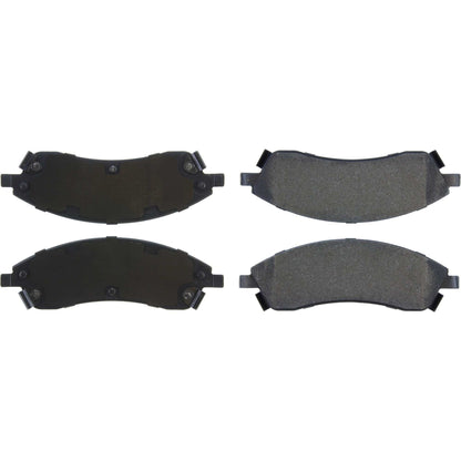 Centric Parts Disc Brake Pad Set Semi-Metallic with Posi Quiet for 2007-2006 Cadillac CTS 2009-2004 SRX 2008-2005 STS 2005-2004 Pontiac Bonneville 104.10190