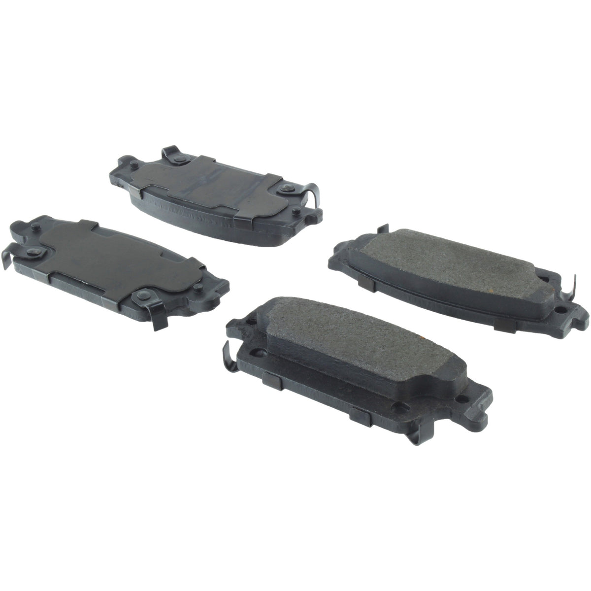 Centric Parts Disc Brake Pad Set Posi Quiet Semi-Metallic with Hardware for 2006-2007 Cadillac CTS, 2004-2009 SRX, 2005-2011 STS 104.10200