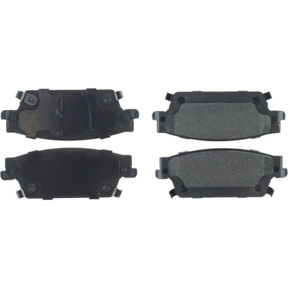 Centric Parts Disc Brake Pad Set Posi Quiet Semi-Metallic with Hardware for 2006-2007 Cadillac CTS, 2004-2009 SRX, 2005-2011 STS 104.10200