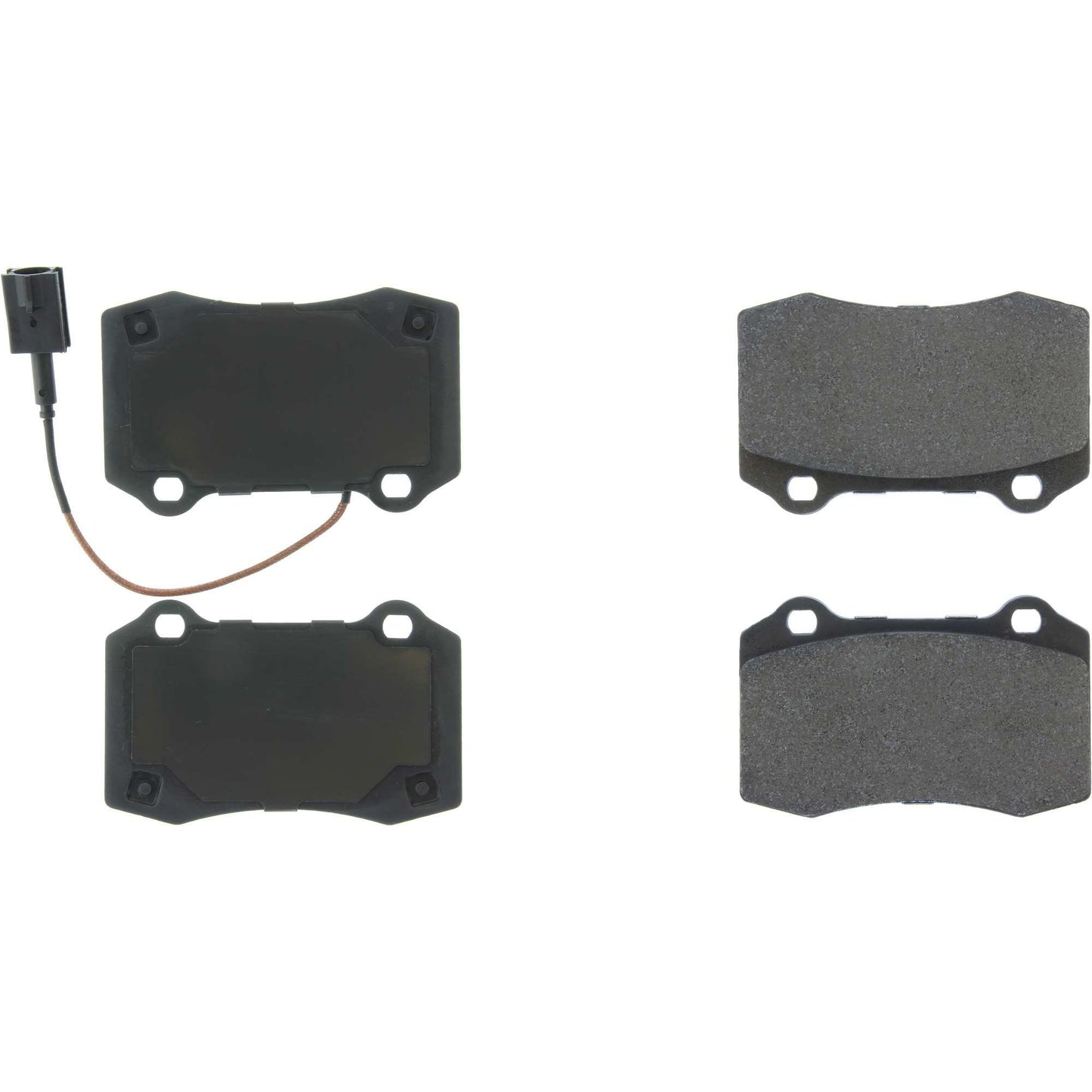 Centric Parts Disc Brake Pad Set Posi Quiet Semi-Metallic with Noise Reduction for 2014-2019 Maserati Ghibli and Quattroporte 104.10532