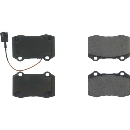 Centric Parts Disc Brake Pad Set Posi Quiet Semi-Metallic with Noise Reduction for 2014-2019 Maserati Ghibli and Quattroporte 104.10532