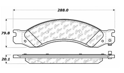 Centric Parts Disc Brake Pad Set Semi-Metallic with Posi Quiet for 2004-2009 Chevrolet C4500 Kodiak GMC C4500 Topkick 104.10640