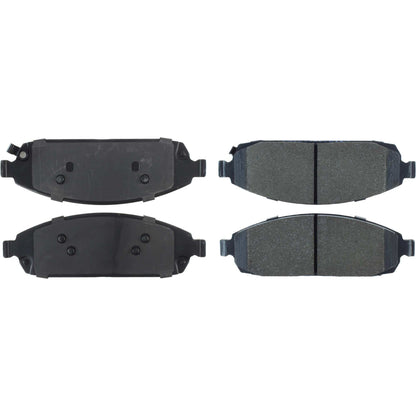 Centric Parts Disc Brake Pad Set Semi-Metallic with Posi Quiet for 2006-2010 Jeep Commander 2005-2010 Grand Cherokee 104.10800