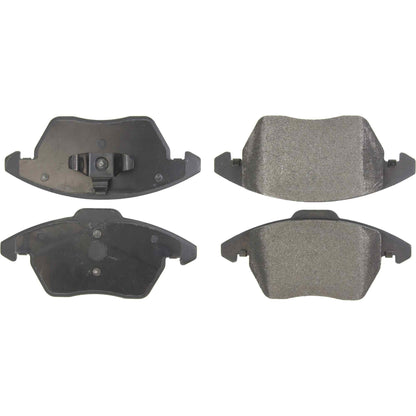 Centric Parts Disc Brake Pad Set Posi Quiet Semi-Metallic with noise/vibration elimination for 2008-2010 Peugeot 307 2013-2014 Peugeot 3008 2011-2015 RCZ 104.11071