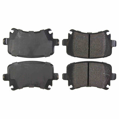 Centric Parts Semi-Metallic Brake Pad Set Posi Quiet 100% Scorched for Audi S3 2008-2012, TT 2009-2010, Seat Leon 2016, VW CC 2009-2016