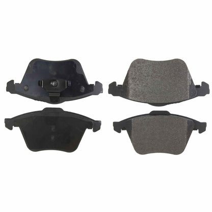 Centric Parts Disc Brake Pad Set Posi Quiet Semi-Metallic with Hardware for 2008-2015 Audi S3 TT TTS Quattro Volkswagen Golf R 104.11110