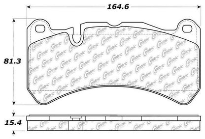 Centric Parts Disc Brake Pad Set Posi Quiet Semi-Metallic with Hardware for 2013-2017 Maserati GranTurismo, 2005-2006 Mercedes-Benz CLK55 AMG, 2007-2009 CLK63 AMG, 2005-2011 SLK55 AMG 104.11160