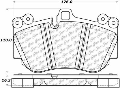 Centric Parts Disc Brake Pad Set 104.11301