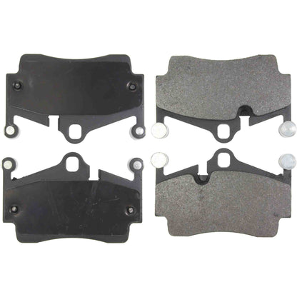 Centric Parts Disc Brake Pad Set Semi-Metallic with Posi Quiet for Porsche 718 Boxster/Cayman 2017-2020, 911 2005, Boxster 2005-2016, Cayman 2007-2012, 2014-2016 104.11340