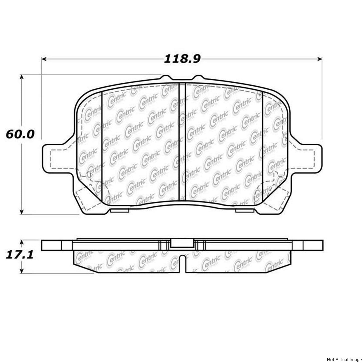 Centric Parts Disc Brake Pad Set 104.11600