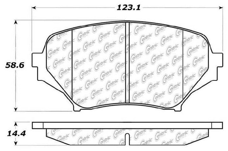 Centric Parts Disc Brake Pad Set with Posi Quiet technology 104.11790