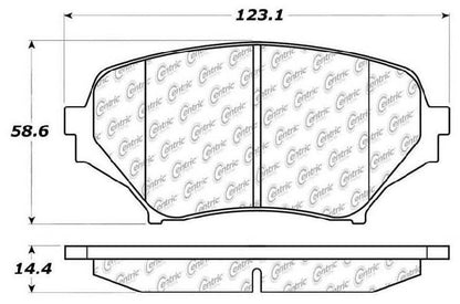 Centric Parts Disc Brake Pad Set with Posi Quiet technology 104.11790