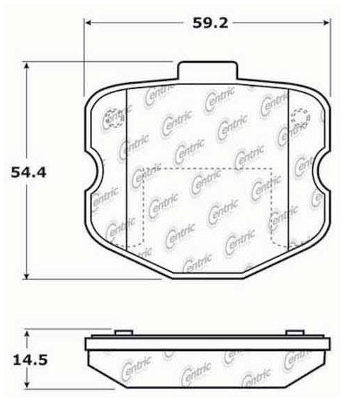 Centric Parts Disc Brake Pad Set with Posi Quiet technology 104.11850
