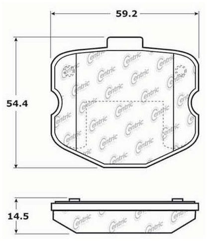 Centric Parts Disc Brake Pad Set with Posi Quiet technology 104.11850