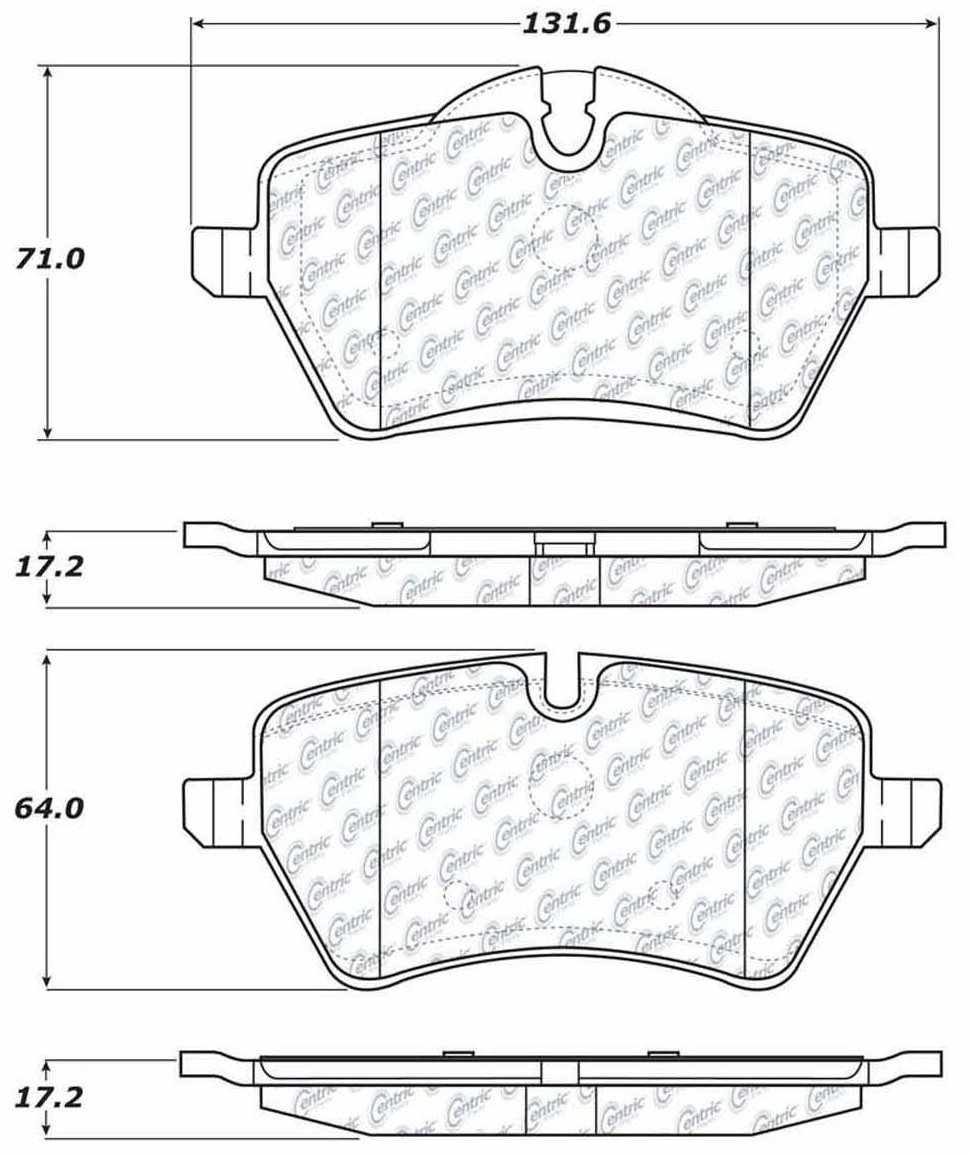 Centric Parts Disc Brake Pad Set 104.12041