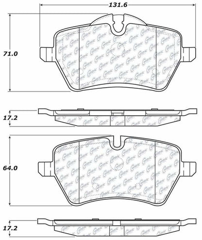 Centric Parts Disc Brake Pad Set 104.12041