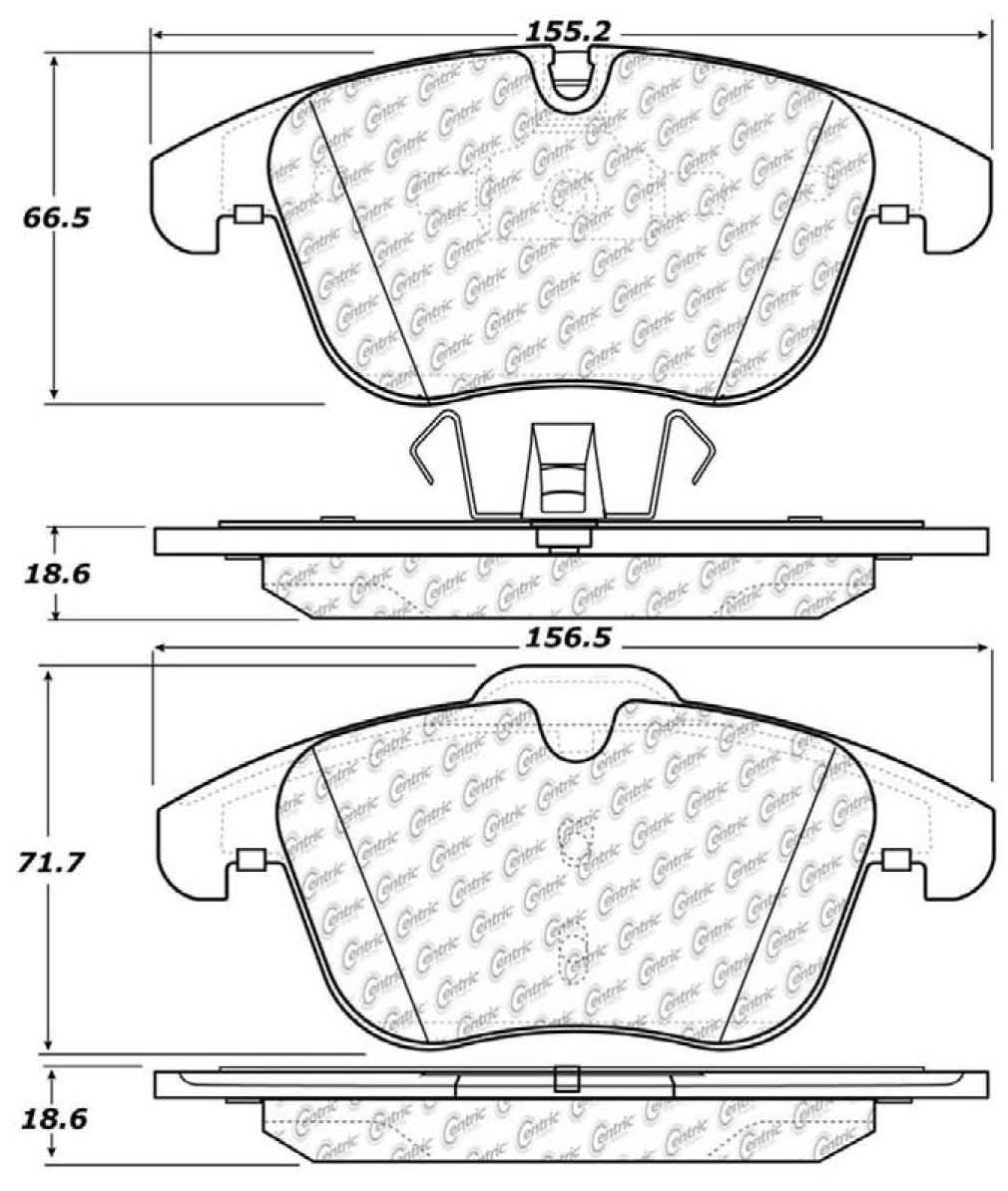 Centric Parts Disc Brake Pad Set 104.12410