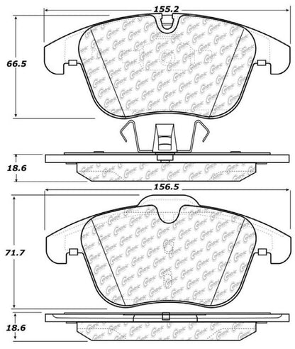Centric Parts Disc Brake Pad Set 104.12410