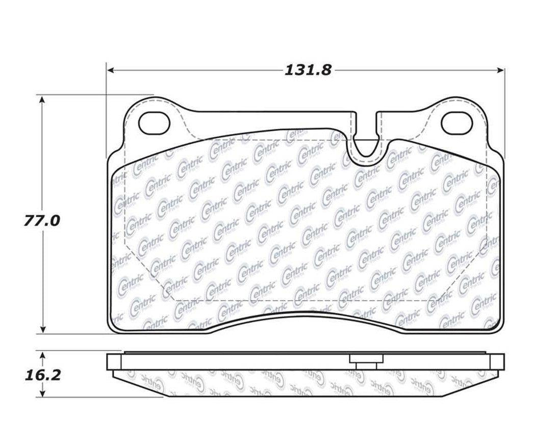 Centric Parts Disc Brake Pad Set with Posi Quiet technology 104.12630