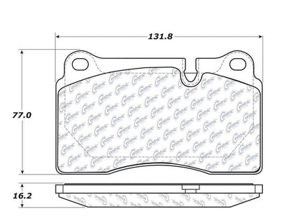 Centric Parts Disc Brake Pad Set with Posi Quiet technology 104.12630