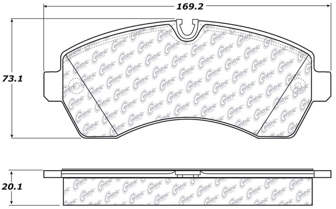 Centric Parts Disc Brake Pad Set 104.12680