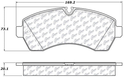 Centric Parts Disc Brake Pad Set 104.12680