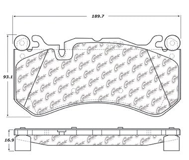 Centric Parts Disc Brake Pad Set with Posi Quiet technology 104.12911
