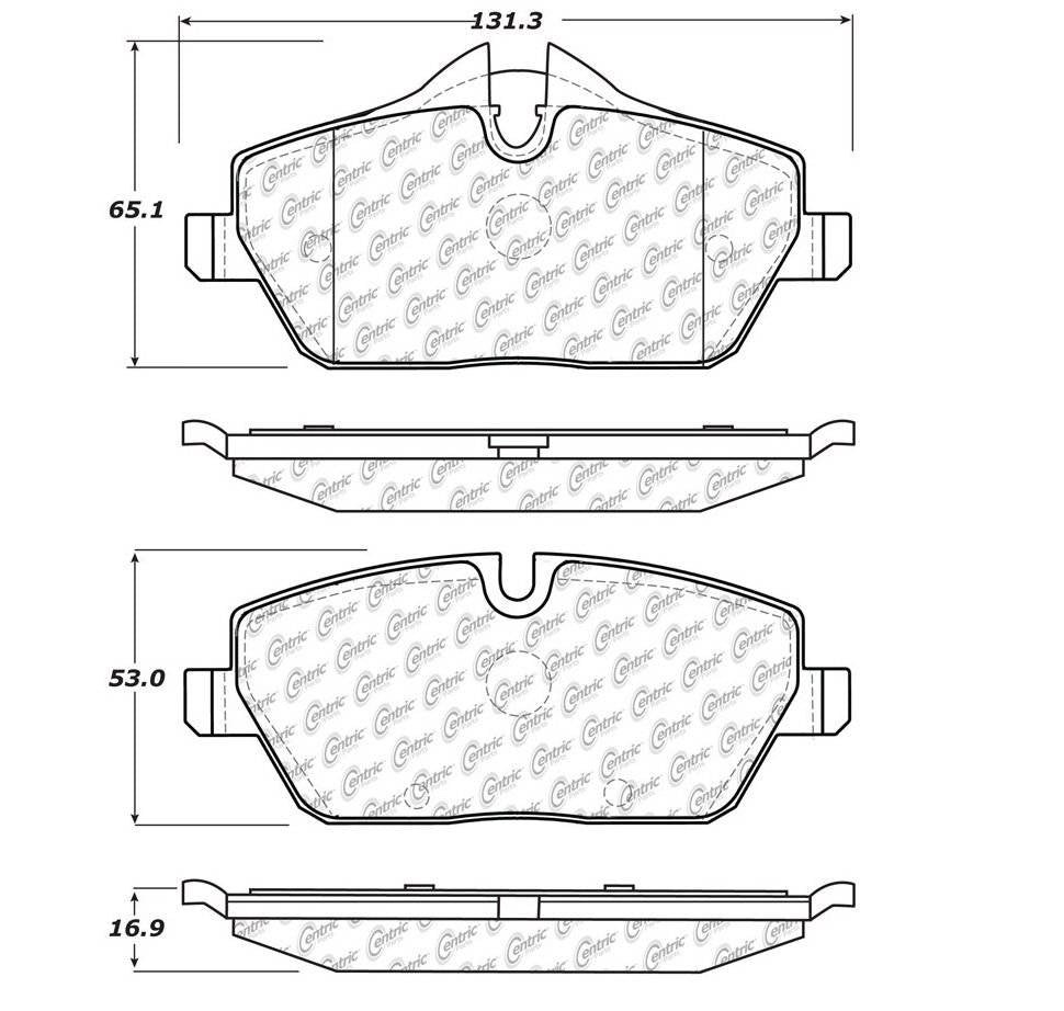 Centric Parts Disc Brake Pad Set 104.13081