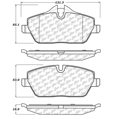 Centric Parts Disc Brake Pad Set 104.13081