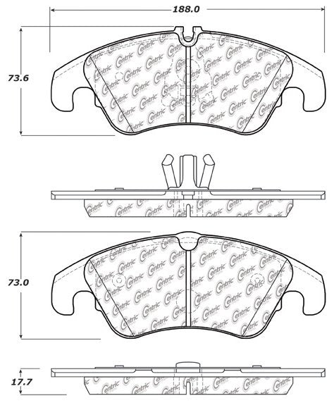 Centric Parts Disc Brake Pad Set with Posi Quiet technology 104.13221