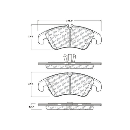 Centric Parts Disc Brake Pad Set with Posi Quiet technology 104.13221