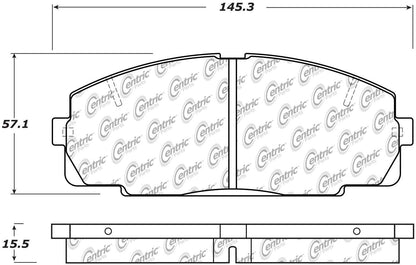 Centric Parts Disc Brake Pad Set with Posi Quiet technology 104.13440