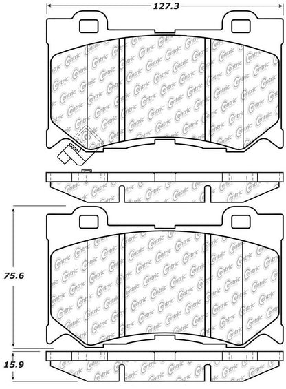Centric Parts Disc Brake Pad Set 104.13460