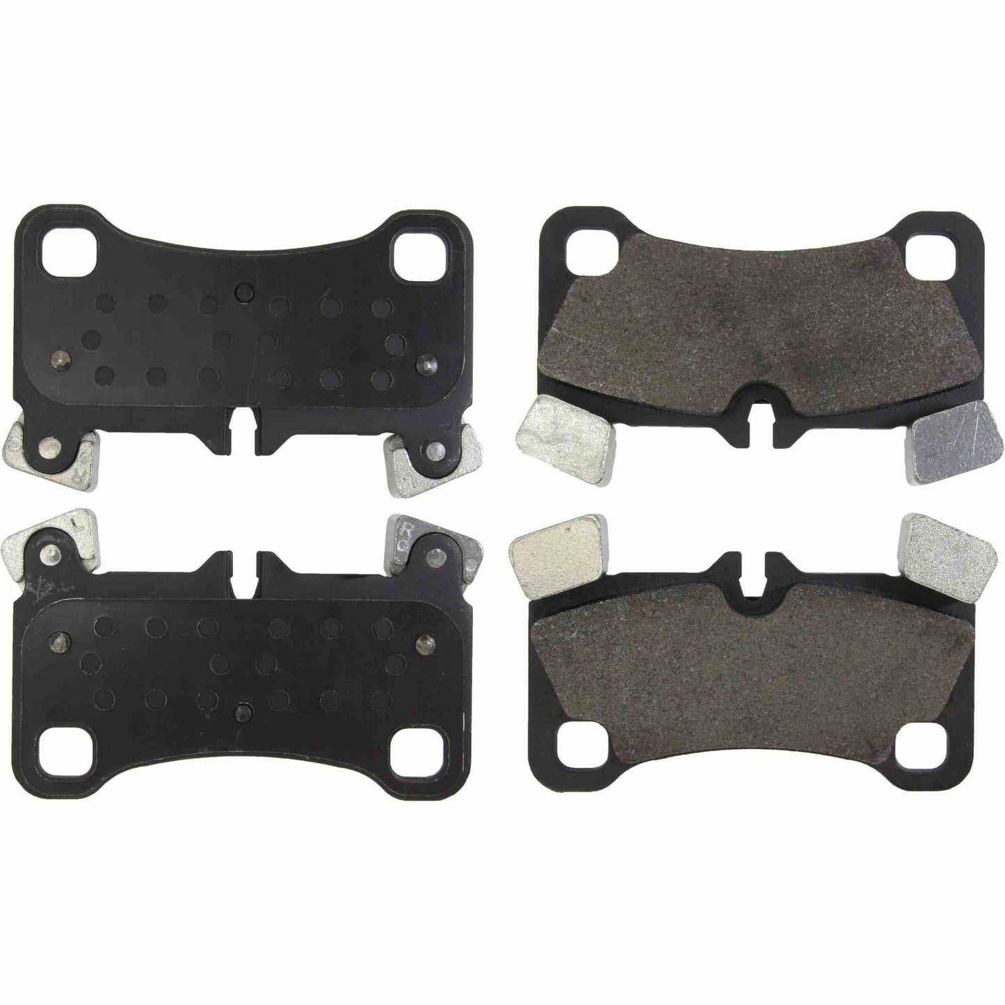 Centric Parts Disc Brake Pad Set Semi-Metallic with Posi Quiet for 2007-2015 Audi Q7, 2008 Porsche Cayenne, 2008-2009 Volkswagen Touareg 104.13500