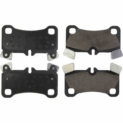 Centric Parts Disc Brake Pad Set Semi-Metallic with Posi Quiet for 2007-2015 Audi Q7, 2008 Porsche Cayenne, 2008-2009 Volkswagen Touareg 104.13500