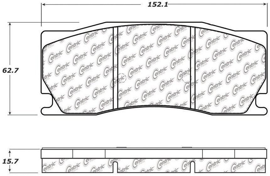 Centric Parts Disc Brake Pad Set with Posi Quiet technology 104.13550