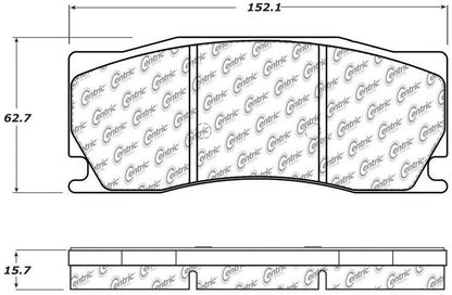 Centric Parts Disc Brake Pad Set with Posi Quiet technology 104.13550