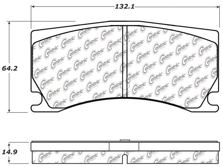 Centric Parts Disc Brake Pad Set Posi Quiet 104.13560